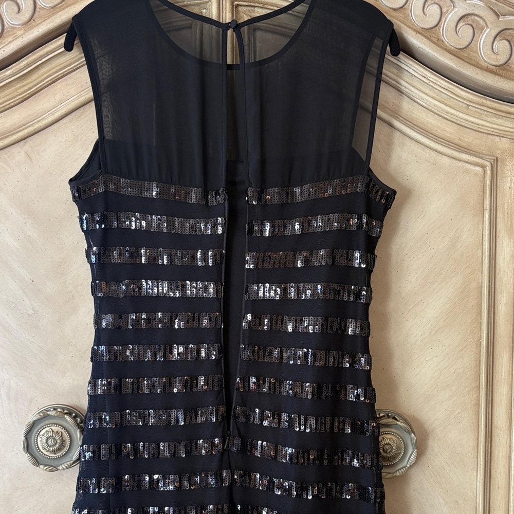 NWOT Max & Cleo Black Sequin Mini Dress